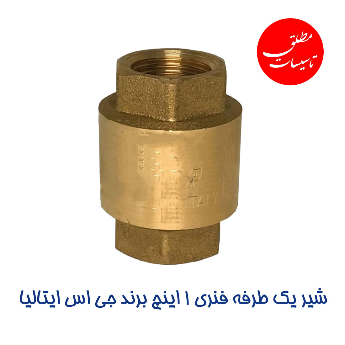 شیر-یک-طرفه-فنری-1-اینچ-برند-جی-اس-ایتالیا شیر یک طرفه فنری 1 اینچ برند جی اس ایتالیا